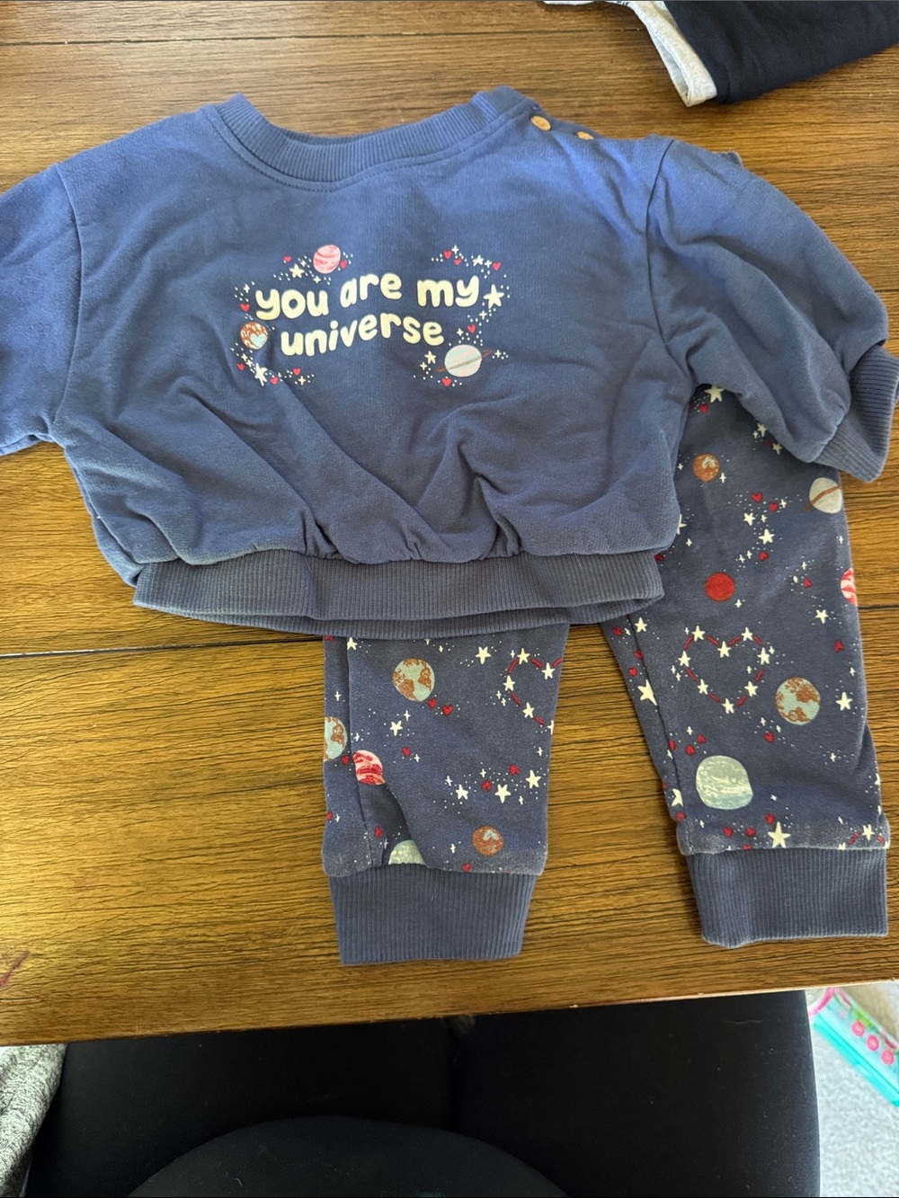 Cat & Jack Navy Blue Baby Sweat Set